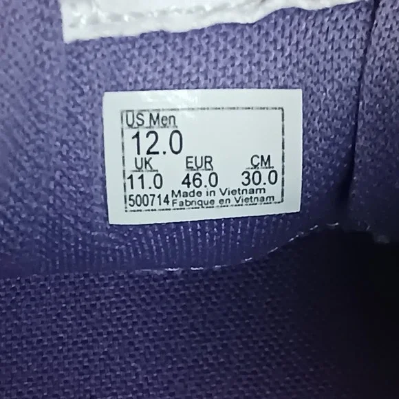 Vans Skate 2 Wayvee Men's Purple White Skate Sneakers Shoes Size 12